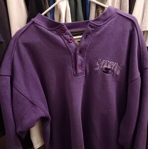 Vintage Starter Sweater/Sweatshirt purple